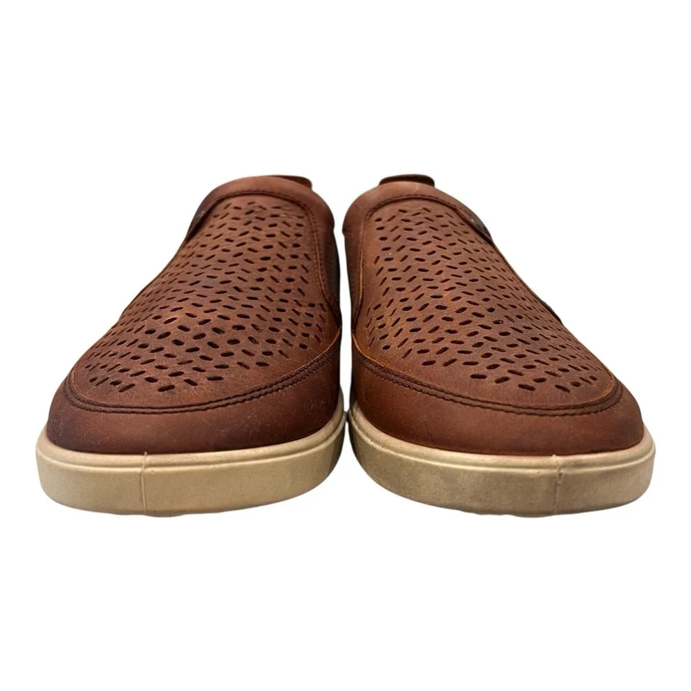 ECCO Collins 2.0 Perf Men's US Size 10 (EU 44) Brown Leather Loafer Shoes